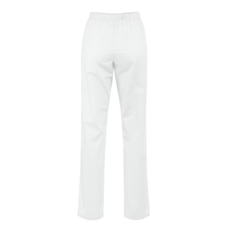 Pantalon de travail Blanc taille elastiquée infirmière et aide soignantes