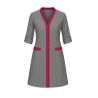 BLOUSe de travail Femme Gris et Fushia