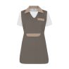 Tablier chasuble Beige pour boulangerie avec col