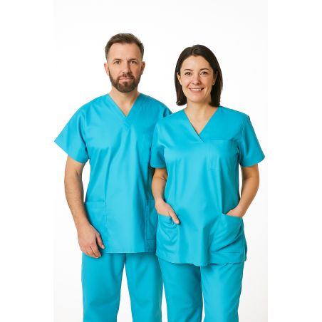 Marinière médicale Turquoise Benjie