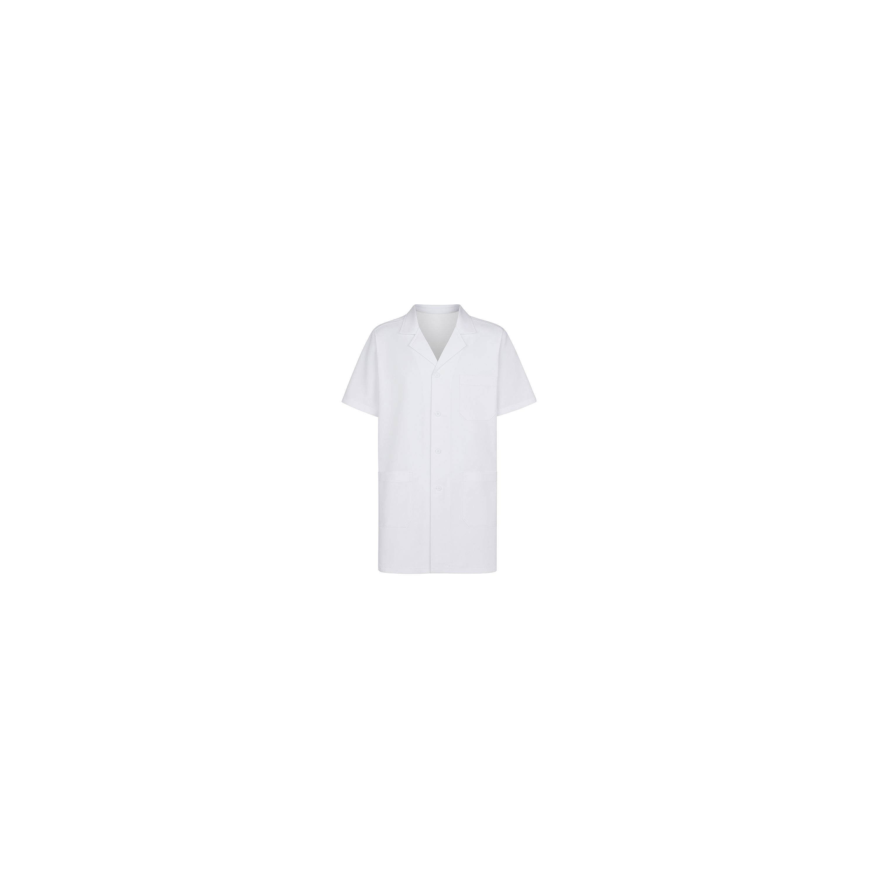 Blouse De Laboratoire Unisexe En Coton - Blanc, 3 Poches, Protection Contre Les Déversements, Pour école, Hôpital, Atelier Et Déguisement