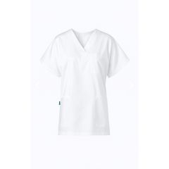 Blouse medicale Tunique Col V Blanches 3 poches Homme Femme