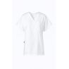 Blouse medicale Tunique Col V Blanches 3 poches Homme Femme