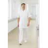 Tunique medicale homme col officier Blouse médicale Homme Blanche