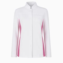 Veste passe couloir polaire Blanche et Fushia