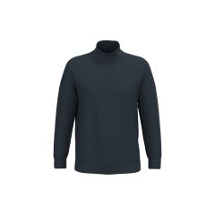 Sweat-shirt col zippé navy
