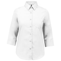 Chemise femme manches 3/4 white