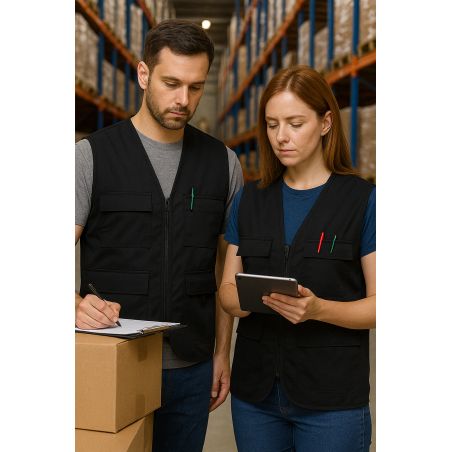 Gilet service snack black