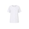 Blouse medicale Blanche fermeture centrale manche courte