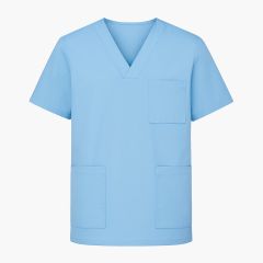 Blouse medical Homme Femme Col V couleur Ciel Infirmiere veterinaire ergo Kine