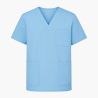 Blouse medical Homme Femme Col V couleur Ciel Infirmiere veterinaire ergo Kine