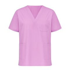 Blouse medicale Violet Tunique de travail Col V Homme Femme Kine dentisite veterinaire