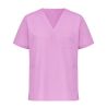 Blouse medicale Violet Tunique de travail Col V Homme Femme Kine dentisite veterinaire
