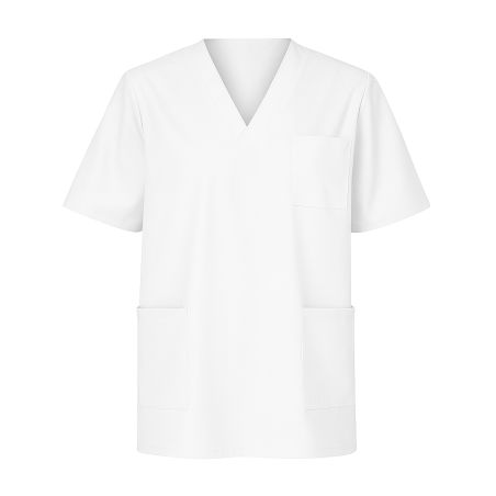 blouse medicale blanche veterinaire dentisite ergo kine Homme Femme Col V