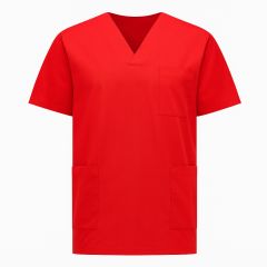 Tunique de travail Rouge Homme Femme Tunique estheticienne Blouse dentisite Blouse ergo Blouse kine