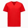 Tunique de travail Rouge Homme Femme Tunique estheticienne Blouse dentisite Blouse ergo Blouse kine