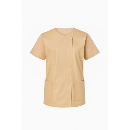 Blouse de travail femme Blouse estheticienne Blouse femme beige