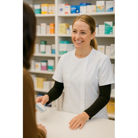 Blouse medicale femme été Popeline Blanche Tunique infirmiere legere été