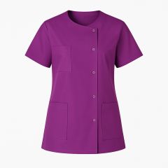 Blouse de travail femme Dark Purpule Manche courte Tunique medicale Tunique aide a domicile