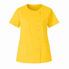 Tunique medicale Jaune legere en popeline blouse medicale jaune