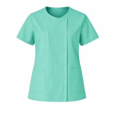Tunique medicale femme vert Nil Infirmiere aide soingante pharmacie