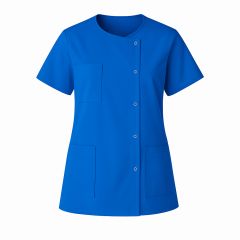 Blouse de travail femme type tunique medicale couleur bleu majorel Medical Industrie