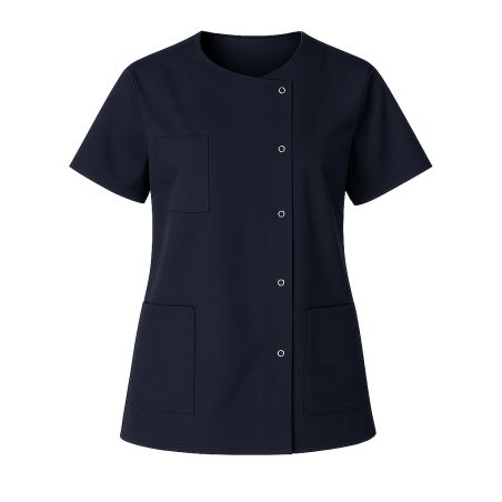 Tunique de travail marine Femme manches courtes