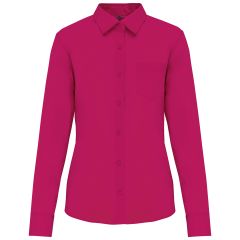 Chemisier femme manchesongues fuchsia