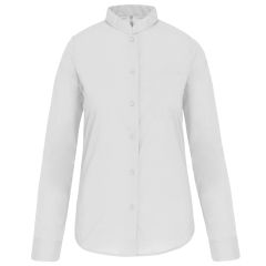 Chemise femme col mao ML white