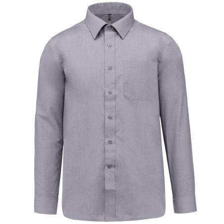 Chemise homme manchesongues silver
