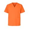 Tunqiue de travail orange Foncée Homme Femme Tunique vétérinaire Tunique de bloc 3 poches