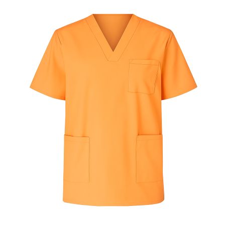 Tunique de travail Orange Homme Femme Col V Blouse medicale orange