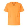 Tunique de travail Orange Homme Femme Col V Blouse medicale orange