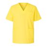 Blouse médicale Jaune Homme Femme Col V 3 poches