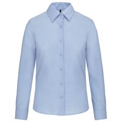 Chemise Oxford manches longues femme K534 – coloris Oxford Blue – 70 % coton / 30 % polyester
