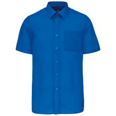Chemise homme manches courtes Royal blue