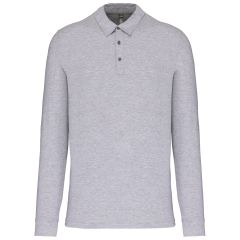 Polo jersey ML homme oxford grey