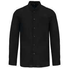 Chemise homme col mao ML black