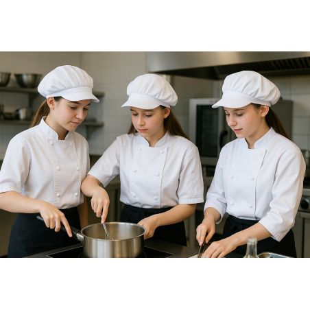 Casquette de cuisine aérée – Charlotte professionnelle légère et respirante