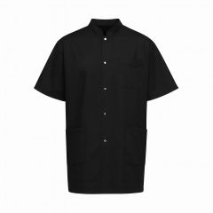 Tunique de travail noire manches courtes