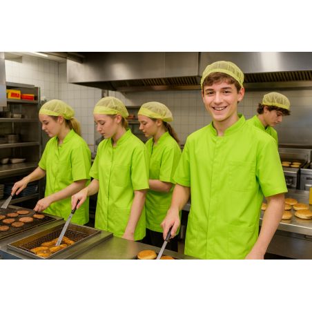 Blouse dentiste verte manches courtes