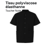 Tunique de travail noire Homme – Médical, Aide à domicile, Esthétique