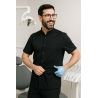 Tunique de travail noire Homme – Médical, Aide à domicile, Esthétique