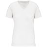 T-shirt BIO150 col V femme blanc