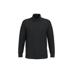 Sweat-shirt col zippé noir