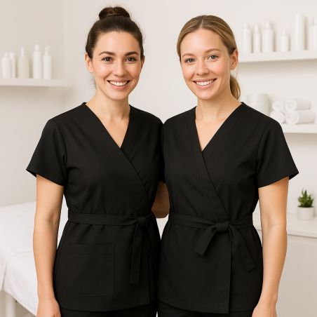 Blouse estheticienne coiffeuse Noire