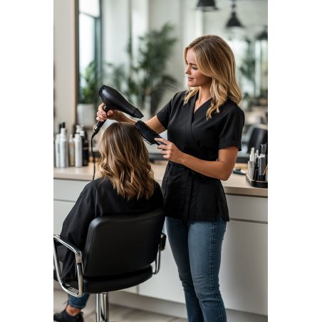 Blouse estheticienne coiffeuse Noire