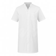 Blouse blanche manches courtes pour chimie et medical