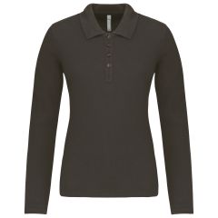 POLO ML FEMME Dark Grey L