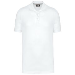 Polo homme manches courtes blanc